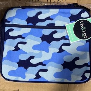 NWT Viv&Lou Blue Camo insulated Lunchbox